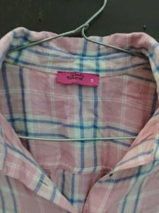 Pink Plaid Shirt