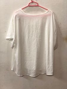 WHITE TRANSPARENT TOP