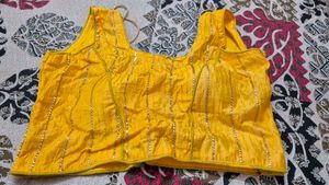 Yellow &amp; Green Chaniya Choli