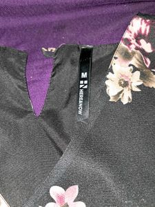 Here &amp; Now Black Flower Dress