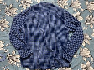 Roadster Men Blue &amp; Black Checked Pure CottonCasua