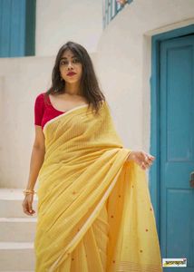 New Women Cotton Soft Silk Saree Festive