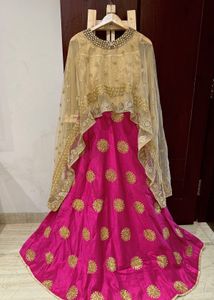Brand New Cape Style Ethnic Gown
