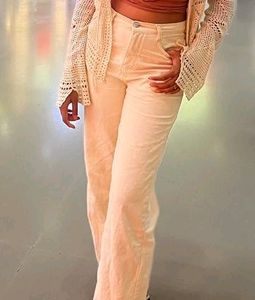 Beige Flared Jean
