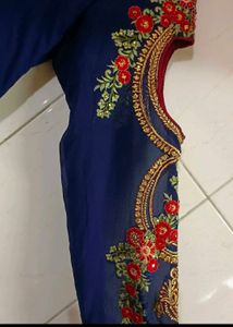 Elegant Blue Ethnic Gown