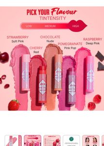 Nykaa strawberry &amp;pomegranate lip balm