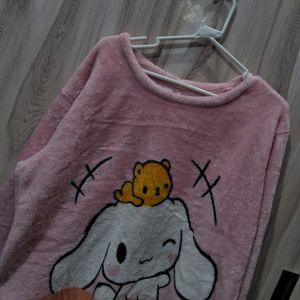Pink Woolen T-Shirt