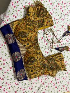 Mustard Designer Blouse New Piece 🦚