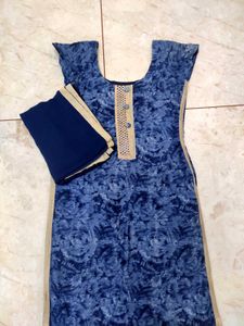 Beautiful Kurta With Dupatta 💙✨✨💙100% Cotton