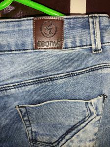 Ribbed Denim Jeans