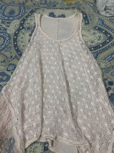 Baby pink net top (new…without lining)