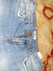 Lace-Trimmed Denim Shorts, Chic Comfort