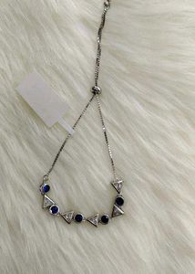 Silver Stylish Blue Bracelet