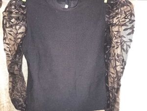 Net Hand Black Aesthetic Top For Women