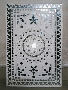 Handmade Wall Decor Lippan Art Panel (Rectangular)