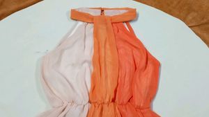 Orange Halter Dress