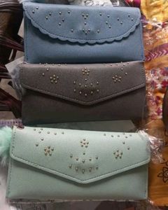 Studded Flap Wallets