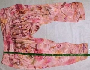 Satin Suits Flower With Dupatta Set