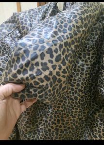Leopard Print Puffer Jacket