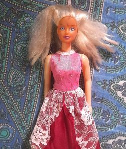 💕COMBO Blonde Hair Cute Barbie With Brush