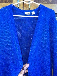 Cato Stylish Blue Knit Cardigan