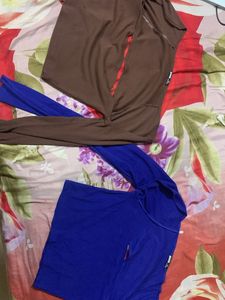 Blue Long Sleeve Top