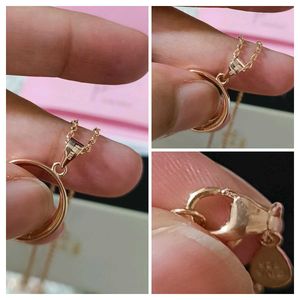 Giva Rose Gold Circle Of Love Pendant W Link Chain
