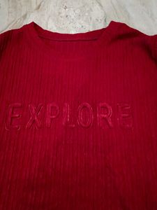Red Explore Tee