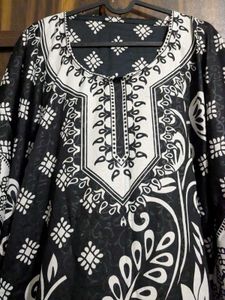 Black & White Print KAFTAN