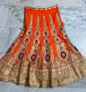 Gorgeous Pink &amp; Orange Lehenga