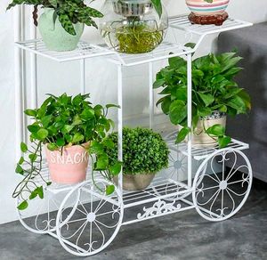 Plant Flower Pot Stand (White)
