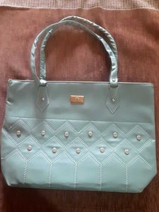 Stylish Mint Green Tote Bag