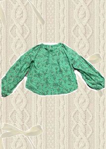 Floral Green Top