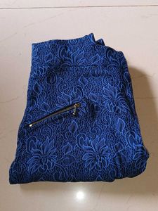 Blue Lace Jeggings