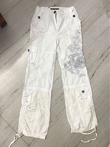Grunge White Cargos