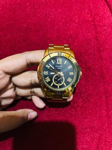 Gold Casio Watch with Box New Wdt Tag
