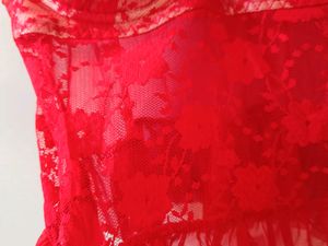 Lace Red Body Suit