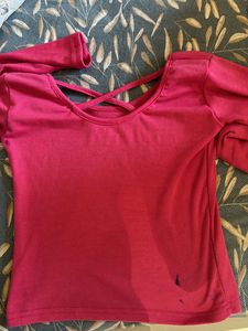 Pink Crop Top