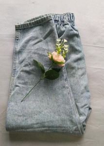 High Waist Ripped Jeans For Woman