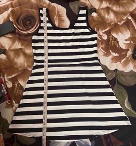 Stripped 2 Piece Korean Dress