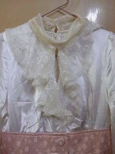 Vintage Lace Ruffle Dress