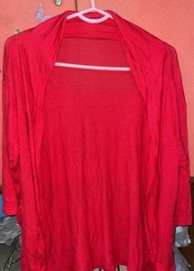 Red shrug XL