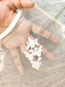 Off-White Party Wear Net Top