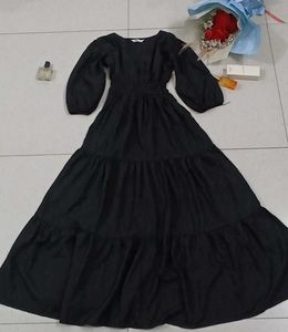 Black Tiered Maxi Dress