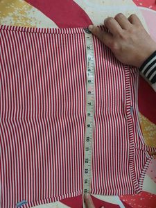 Striped Cami Top, Short Crop Speghetti For Girls