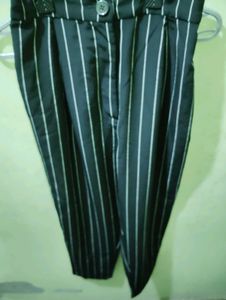 Striped Black Pants