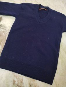 Navy Blue V-Neck Sweater