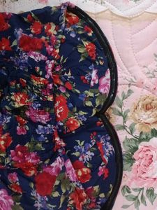 Floral Print Corset