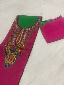 Front Pach Work Thread Soft Duppta Low Prize