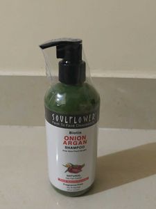 Soulflower Biotin Onion Argan Shampoo (300 ml)
